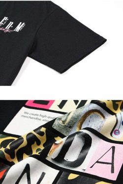 MEDM Logo Collage Tee - Y2K Summer Grunge, 90s Retro, Pastel Goth, Y2K Party & Club Out