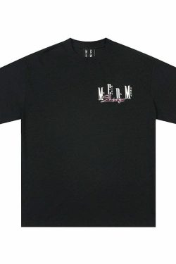 MEDM Logo Collage Tee - Y2K Summer Grunge, 90s Retro, Pastel Goth, Y2K Party & Club Out