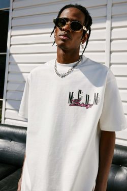 MEDM Logo Collage Tee - Y2K Summer Grunge, 90s Retro, Pastel Goth, Y2K Party & Club Out