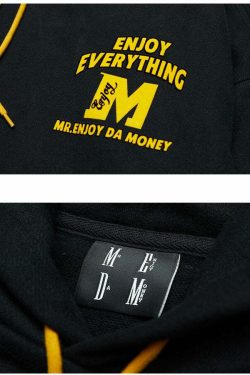 MEDM M Buckle Drawstring Hoodie - Y2K Summer, 90s Grunge, Retro Style, Y2K Club & Party Out