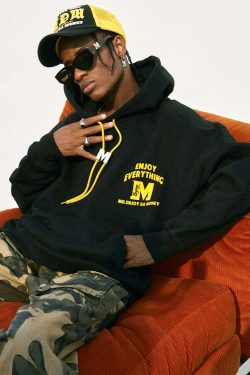 MEDM M Buckle Drawstring Hoodie - Y2K Summer, 90s Grunge, Retro Style, Y2K Club & Party Out