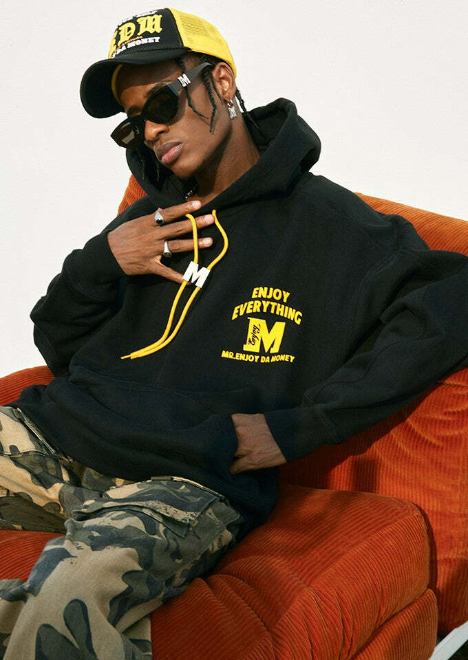 MEDM M Buckle Drawstring Hoodie - Y2K Summer, 90s Grunge, Retro Style, Y2K Club & Party Out