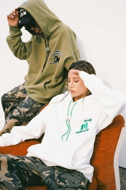MEDM M Buckle Drawstring Hoodie - Y2K Summer, 90s Grunge, Retro Style, Y2K Club & Party Out
