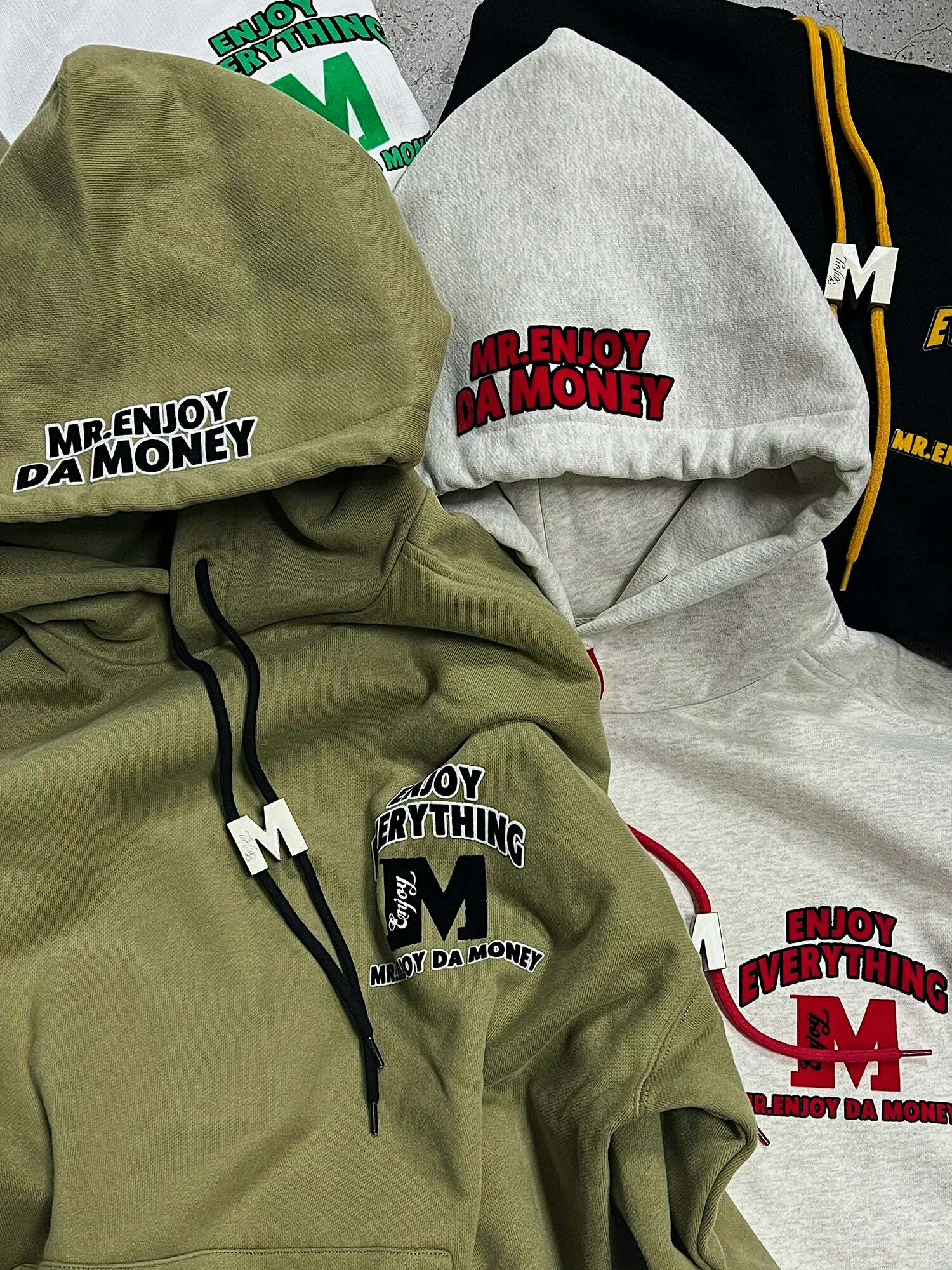 MEDM M Buckle Drawstring Hoodie - Y2K Summer, 90s Grunge, Retro Style, Y2K Club & Party Out