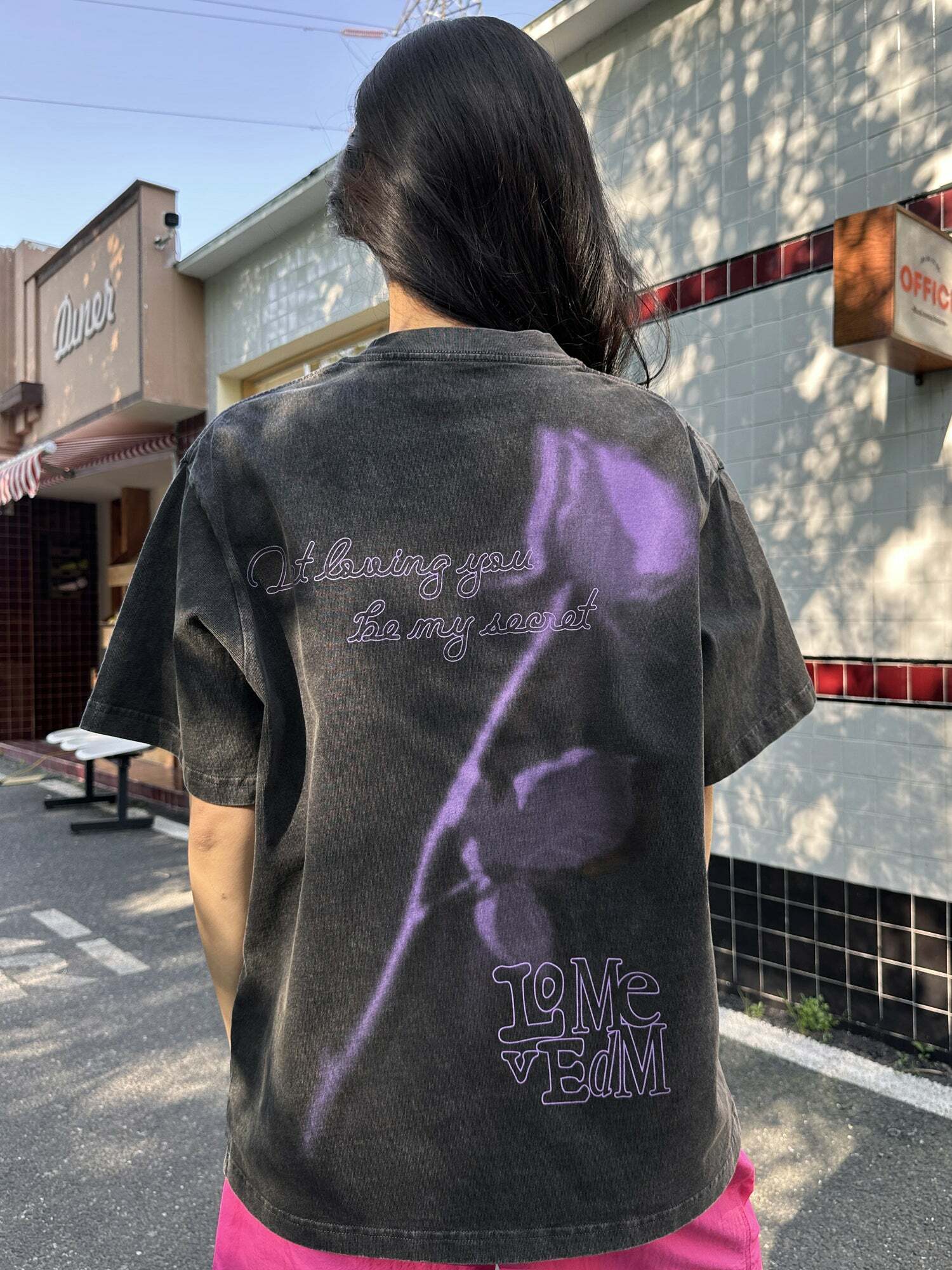 MEDM Vintage Washed 'Sword & Rose' Tee - Y2K Grunge 90s Fashion, Retro Summer Outfit
