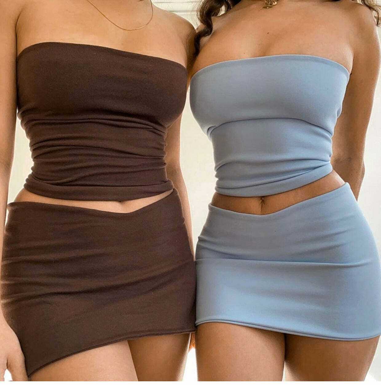 Melda Y2K Skirt Set - 90s Grunge, Retro Summer Outfit, Pastel Goth, Y2K Party & Club Fashion