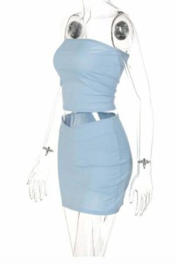 Melda Y2K Skirt Set - 90s Grunge, Retro Summer Outfit, Pastel Goth, Y2K Party & Club Fashion