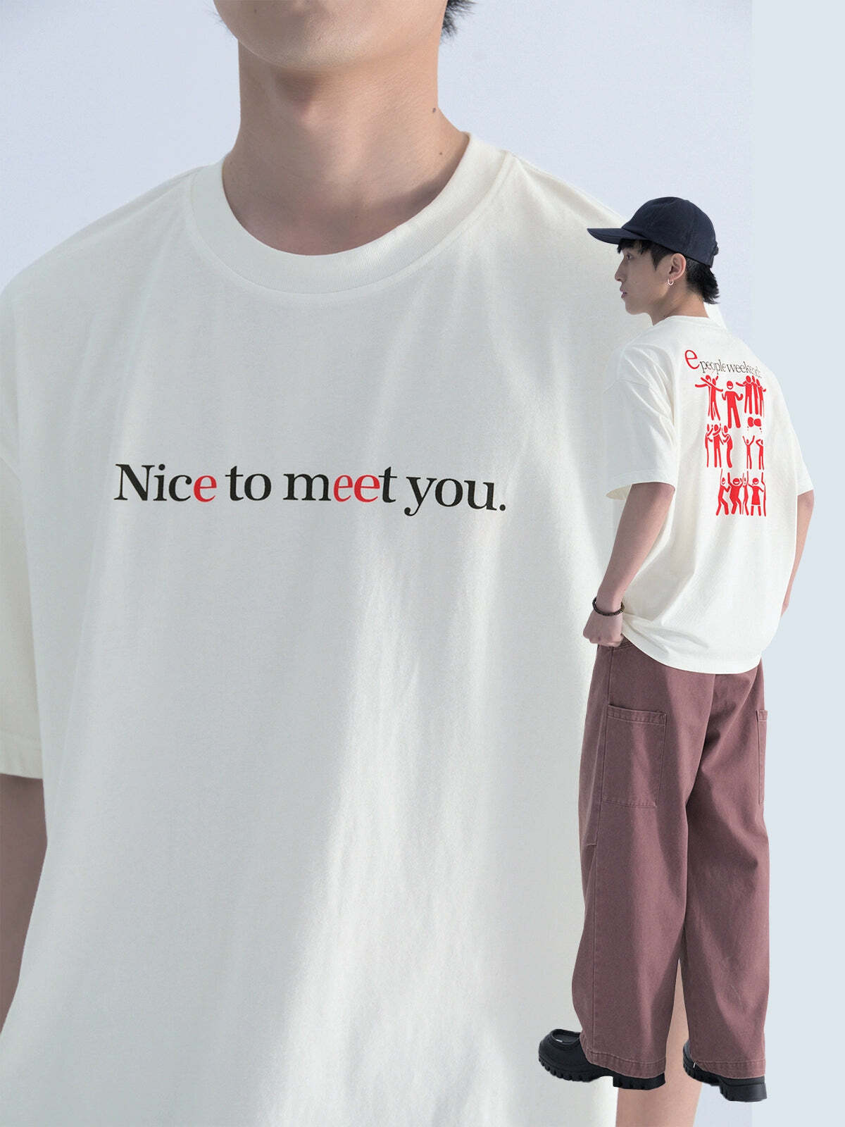 Mentmate 'Extrovert' Tee - Y2K Summer, 90s Grunge, Retro Style, Baby Tees, Y2