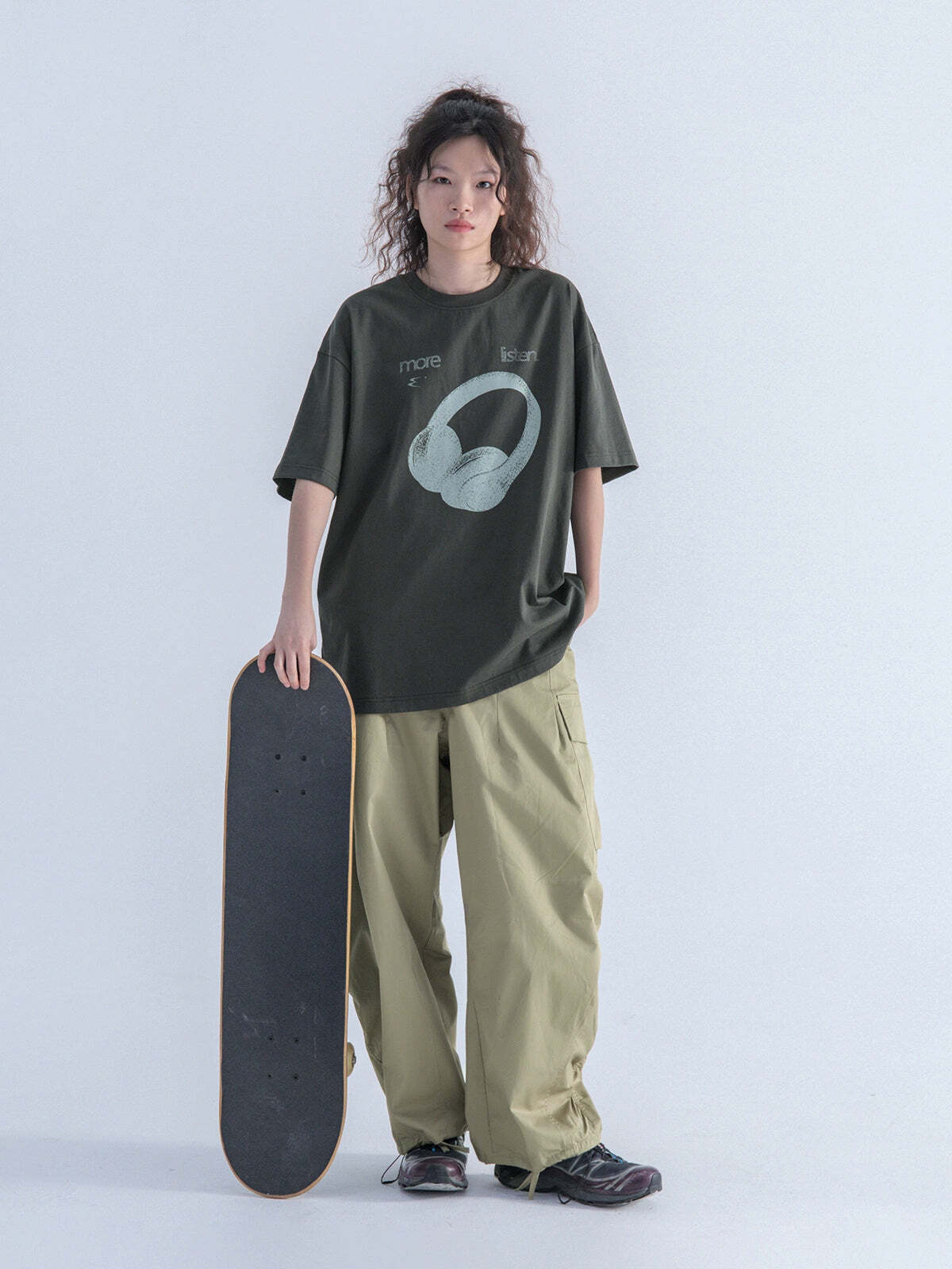 Mentmate 'Listen More' Tee - Y2K Summer Grunge, 90s Retro, Pastel Goth, Hip Hop Fashion