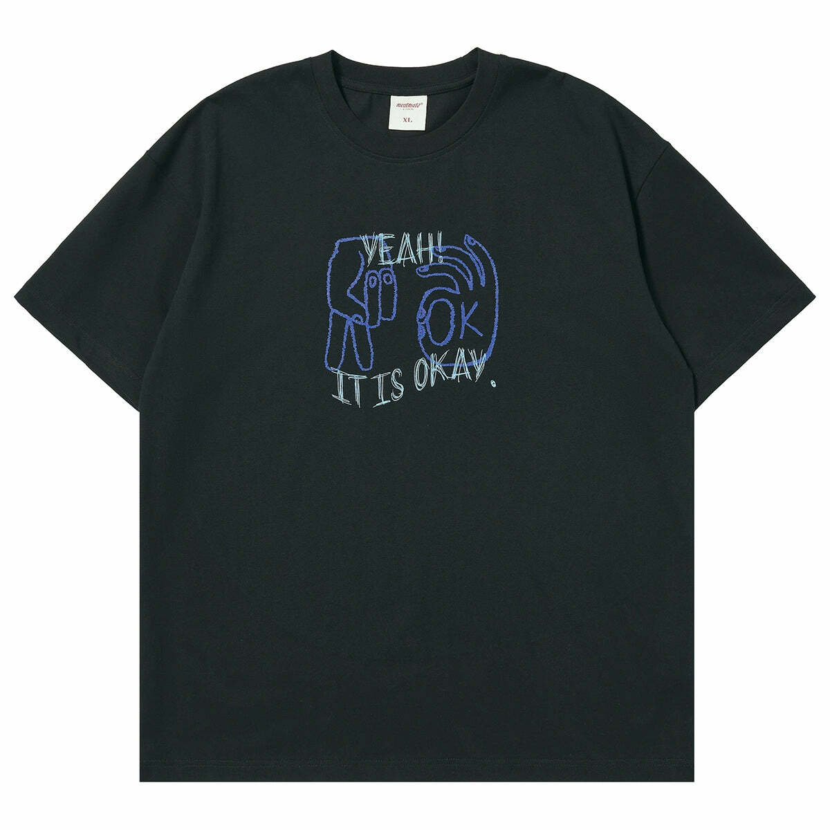 Mentmate 'OK' Tee - Y2K Summer Grunge, 90s Retro, Pastel Goth, Hip Hop Fashion for Women