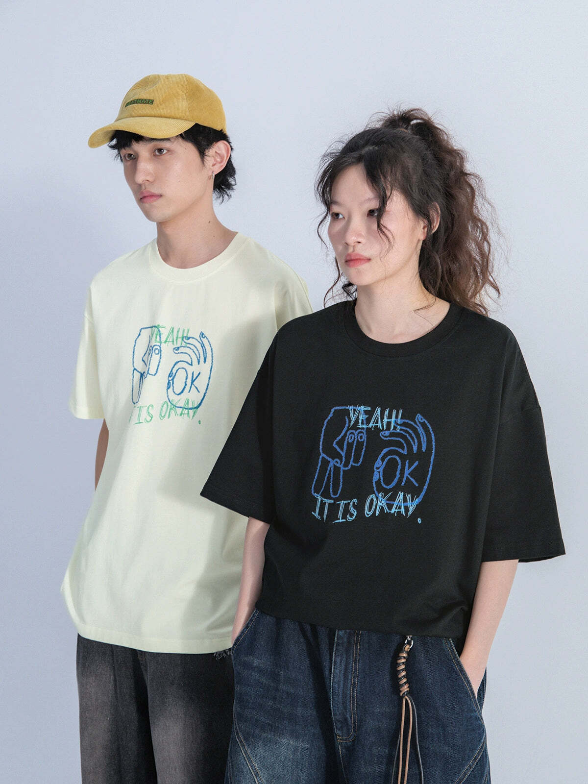 Mentmate 'OK' Tee - Y2K Summer Grunge, 90s Retro, Pastel Goth, Hip Hop Fashion for Women