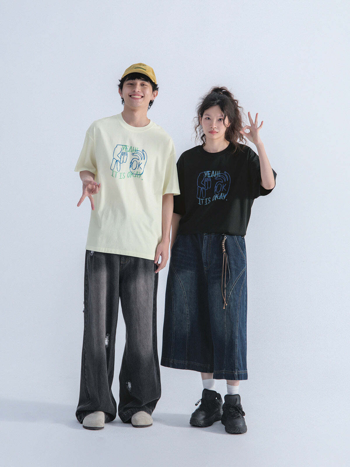 Mentmate 'OK' Tee - Y2K Summer Grunge, 90s Retro, Pastel Goth, Hip Hop Fashion for Women