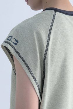 Mentmate Contrast Stitched Sleeveless Tee - Y2K Summer, 90s Grunge, Retro Style, Baby Tees Y2K