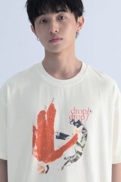 Mentmate Double Drop Tee - Y2K Summer Grunge, 90s Retro, Pastel Goth, Hip Hop Fashion