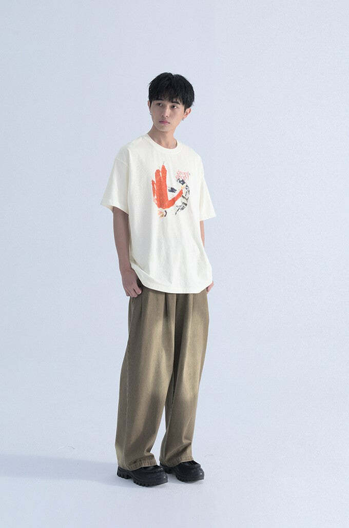 Mentmate Double Drop Tee - Y2K Summer Grunge, 90s Retro, Pastel Goth, Hip Hop Fashion