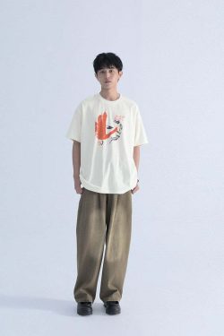 Mentmate Double Drop Tee - Y2K Summer Grunge, 90s Retro, Pastel Goth, Hip Hop Fashion