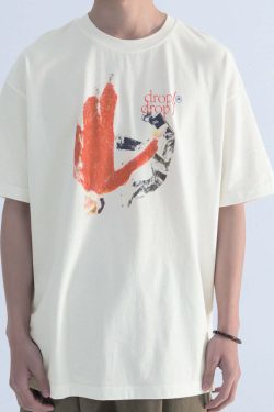 Mentmate Double Drop Tee - Y2K Summer Grunge, 90s Retro, Pastel Goth, Hip Hop Fashion