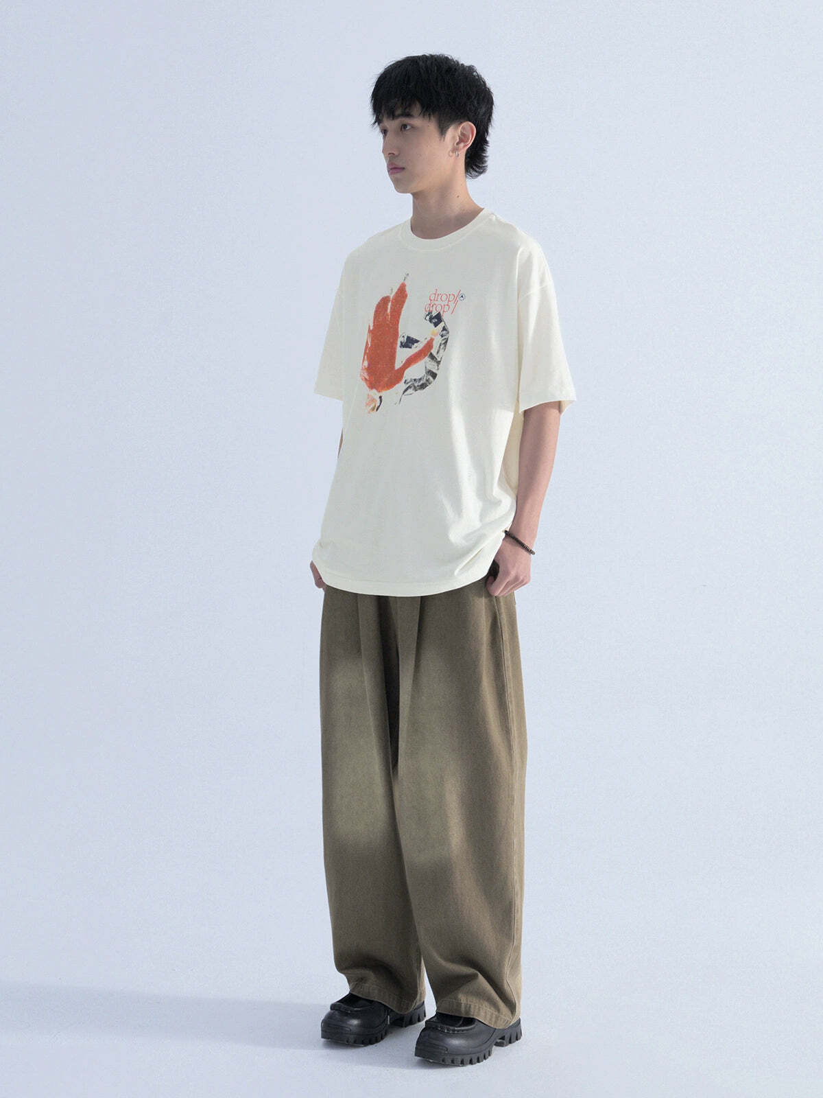 Mentmate Double Drop Tee - Y2K Summer Grunge, 90s Retro, Pastel Goth, Hip Hop Fashion