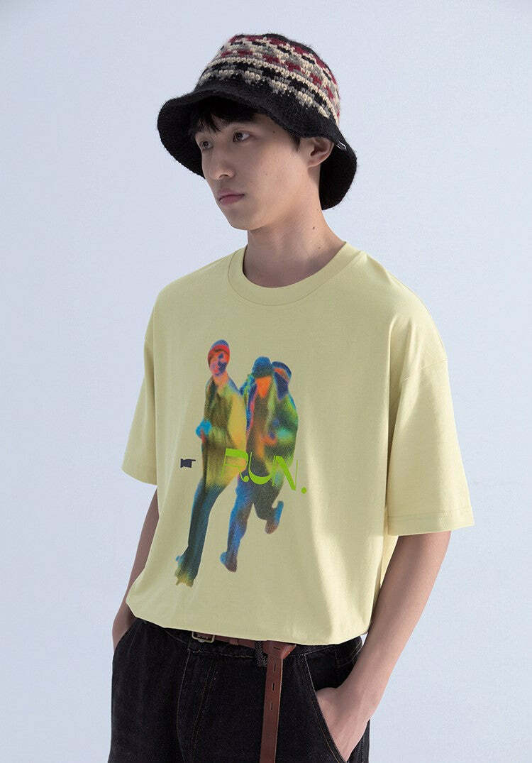 Mentmate R.U.N. Tee - Y2K Summer Grunge & 90s Retro Fashion for Women