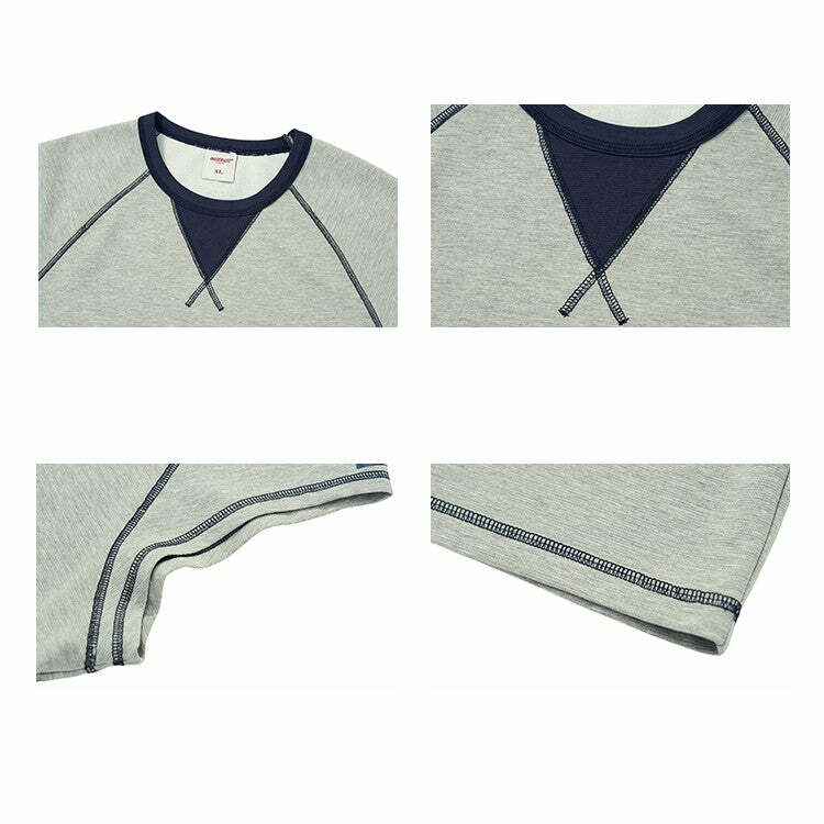 Mentmate Y2K Contrast Stitched Sleeveless Tee - Retro 90s Grunge, Summer Y2K Outfits