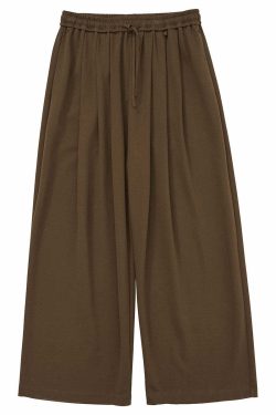 Mentmate Y2K Grunge Wide-Leg Lounge Pants - Retro 90s Summer Outfit, Pastel Goth Fashion