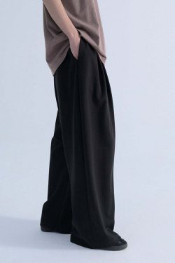 Mentmate Y2K Grunge Wide-Leg Lounge Pants - Retro 90s Summer Outfit, Pastel Goth Fashion
