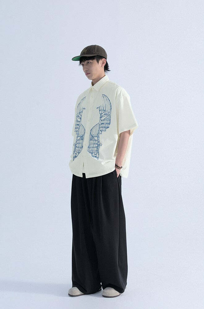 Mentmate Y2K Grunge Wide-Leg Lounge Pants - Retro 90s Summer Outfit, Pastel Goth Fashion