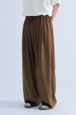 Mentmate Y2K Wide-Leg Lounge Pants - Retro 90s Grunge, Summer Outfits, Pastel Goth Style