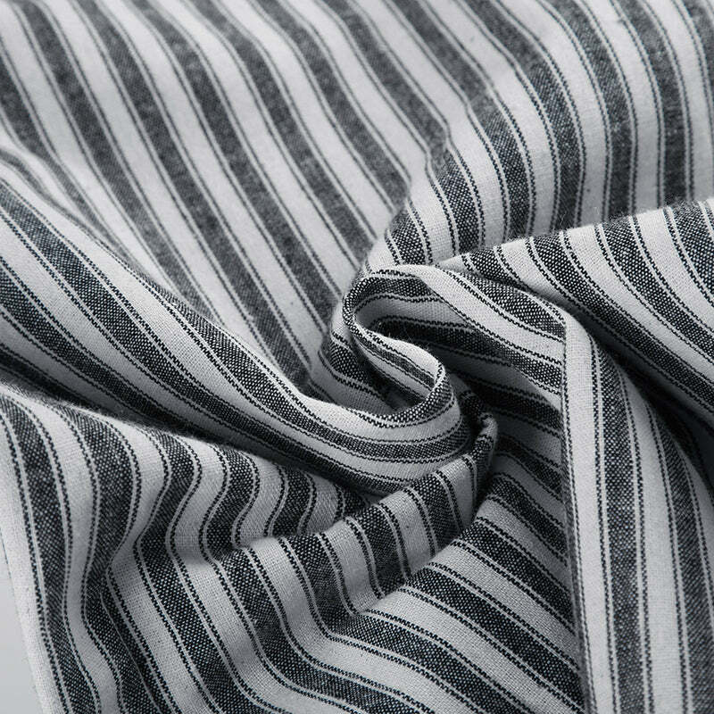 Miah Striped Casual Pants - Y2K Summer Grunge Outfit, 90s Fashion, Retro Style, Y2K Club Look
