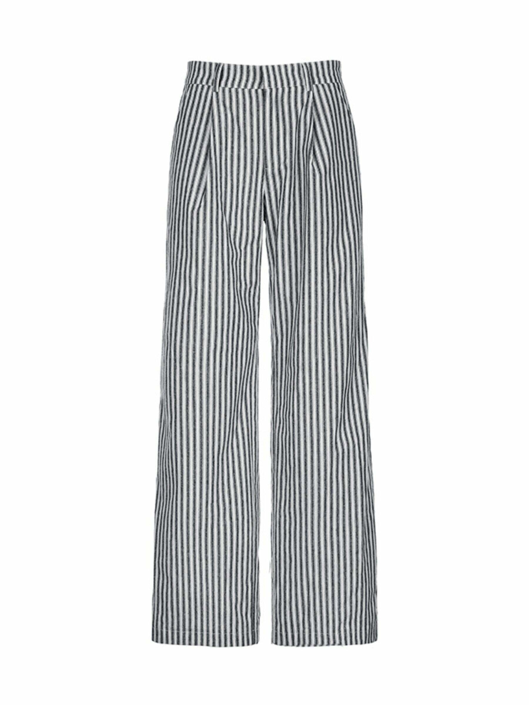 Miah Striped Casual Pants - Y2K Summer Grunge Outfit, 90s Fashion, Retro Style, Y2K Club Look