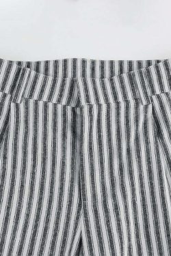 Miah Striped Casual Pants - Y2K Summer Grunge Outfit, 90s Fashion, Retro Style, Y2K Club Look