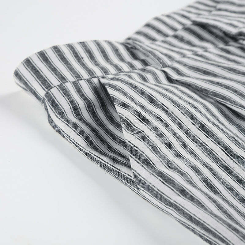 Miah Striped Casual Pants - Y2K Summer Grunge Outfit, 90s Fashion, Retro Style, Y2K Club Look