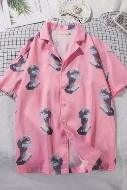 Michelangelo Disconnected Shirt � Y2K Summer Grunge, 90s Retro, Pastel Goth, Y2K Club Outfit