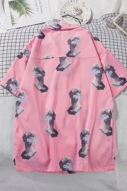 Michelangelo Disconnected Shirt � Y2K Summer Grunge, 90s Retro, Pastel Goth, Y2K Club Outfit