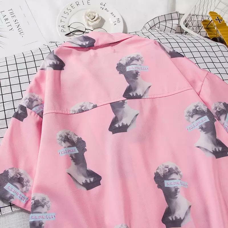 Michelangelo Disconnected Shirt � Y2K Summer Grunge, 90s Retro, Pastel Goth, Y2K Club Outfit
