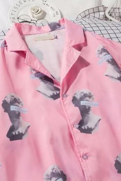 Michelangelo Disconnected Shirt � Y2K Summer Grunge, 90s Retro, Pastel Goth, Y2K Club Outfit