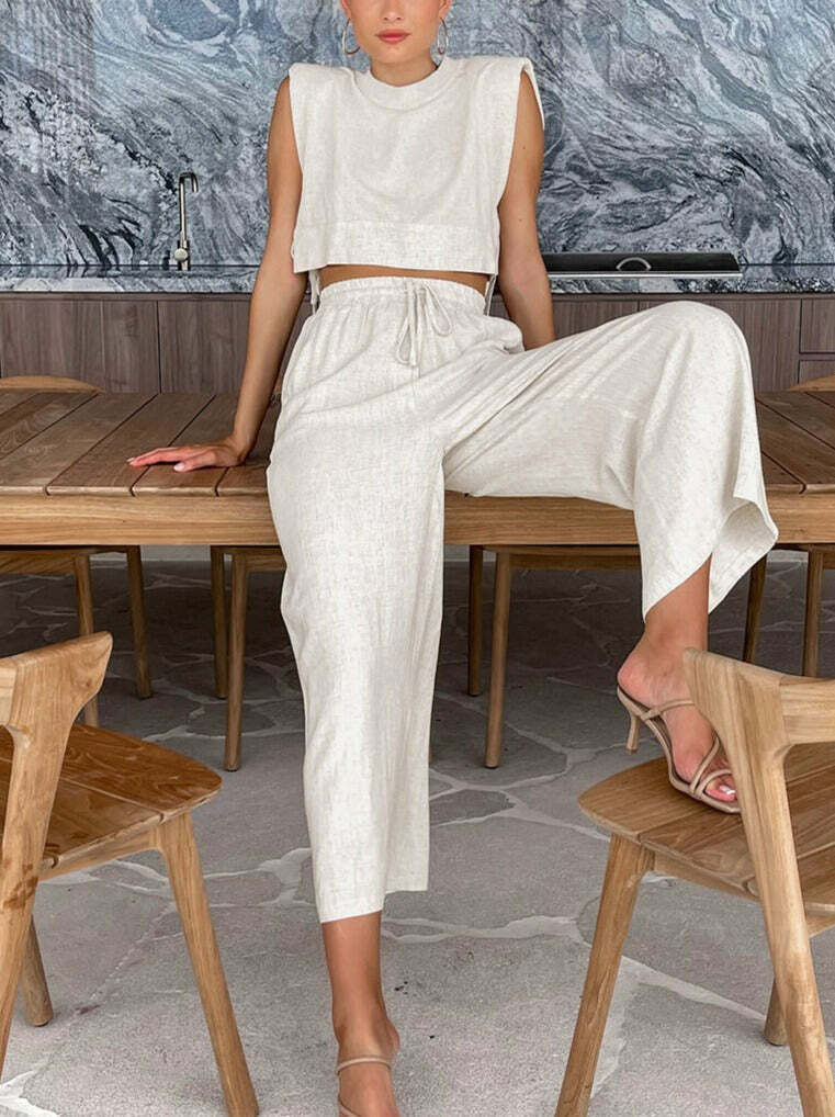 Misha Pants Set - Y2K Summer & 90s Fashion, Grunge, Retro, Pastel Goth, Hip Hop, Party Outfits