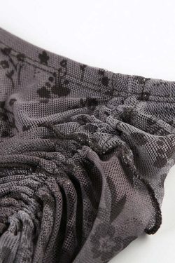 Miyah Mesh Bohemian Mini Skirt - Y2K Summer, 90s Grunge, Retro Style, Y2K Party Outfit