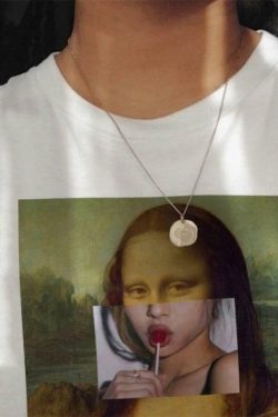 Modern Mona Lisa T-Shirt � Y2K Summer, 90s Grunge, Retro Hip Hop, Pastel Goth, Y2K Popstar
