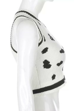 MOO-D Sweater Vest - Y2K Summer Grunge, 90s Retro, Pastel Goth, Y2K Popstar, Baby