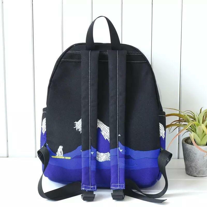 Moonlight Wave Backpack - Y2K Summer, 90s Grunge, Retro Style, Y2K Club & Party Outfits