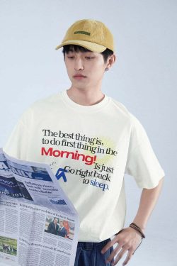 Morning! Tee - Y2K Summer Grunge, 90s Retro, Pastel Goth, Baby Tees, Y2K Popstar