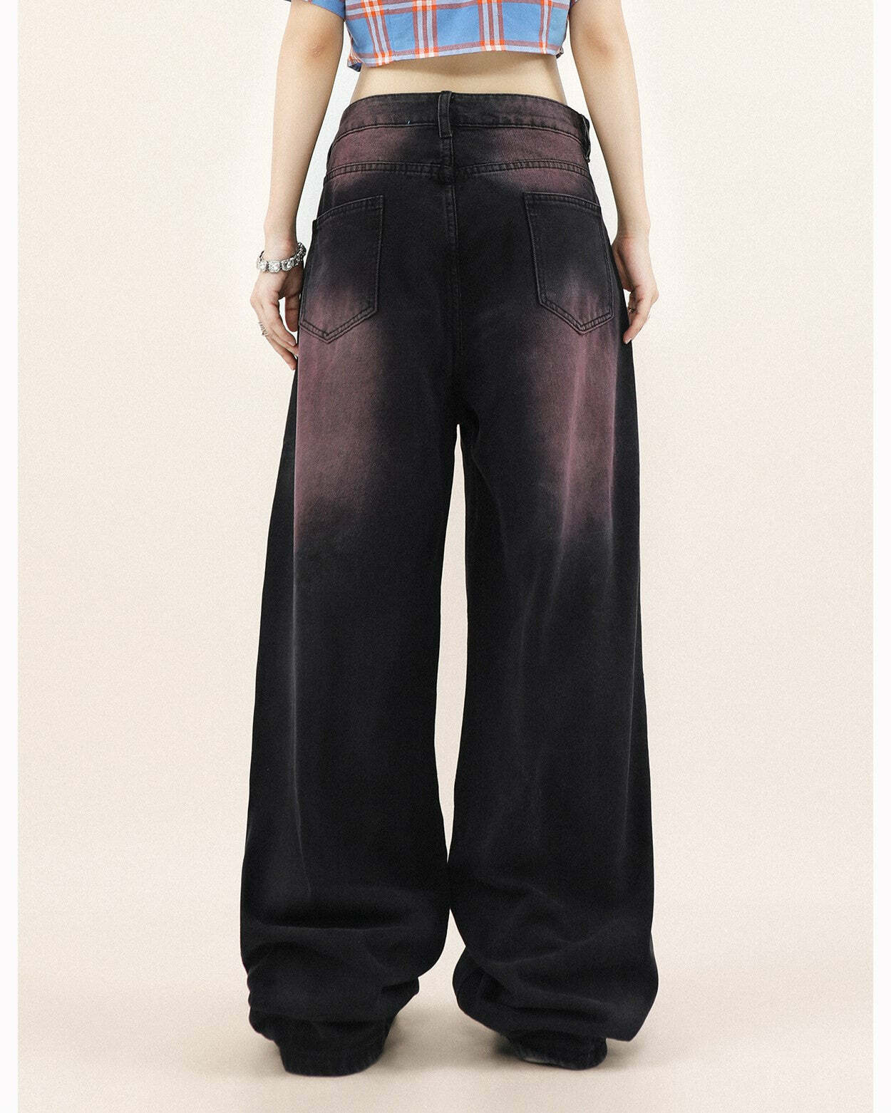 MRNEARLY 'Dreamy' Baggy Jeans - Y2K Summer, 90s Grunge, Retro Hip Hop, Pastel Goth