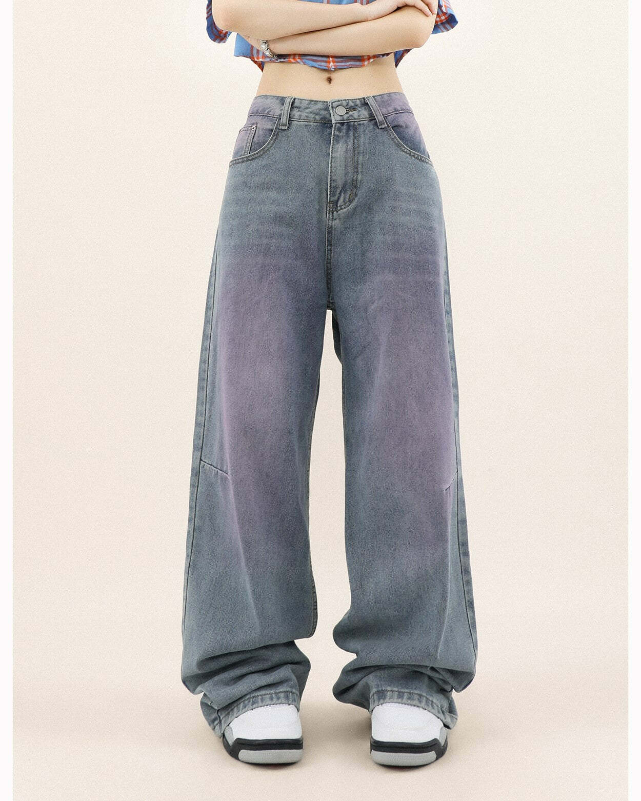 MRNEARLY 'Dreamy' Baggy Jeans - Y2K Summer, 90s Grunge, Retro Hip Hop, Pastel Goth