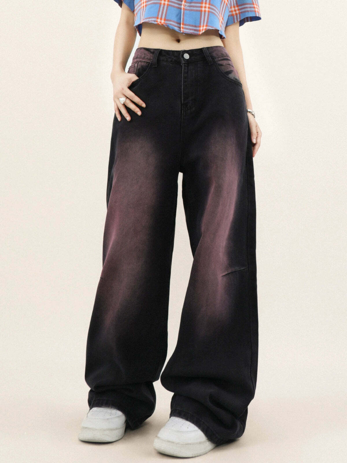 MRNEARLY 'Dreamy' Baggy Jeans - Y2K Summer, 90s Grunge, Retro Hip Hop, Pastel Goth