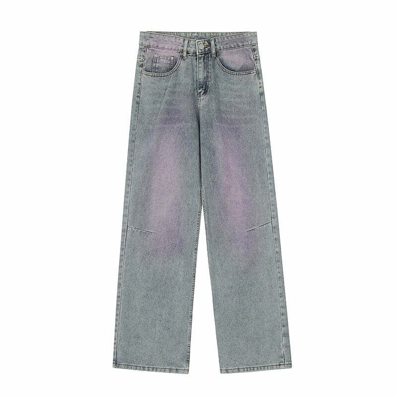 MRNEARLY 'Dreamy' Baggy Jeans - Y2K Summer, 90s Grunge, Retro Hip Hop, Pastel Goth