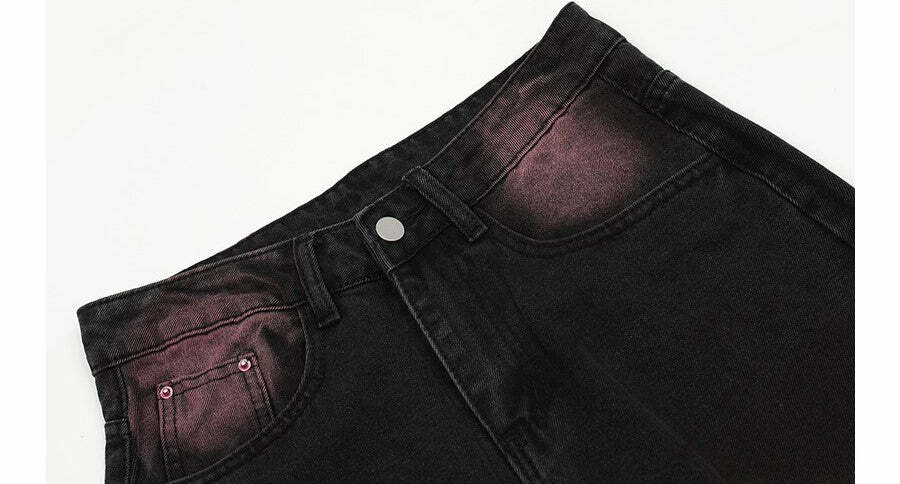 MRNEARLY 'Dreamy' Baggy Jeans - Y2K Summer, 90s Grunge, Retro Hip Hop, Pastel Goth