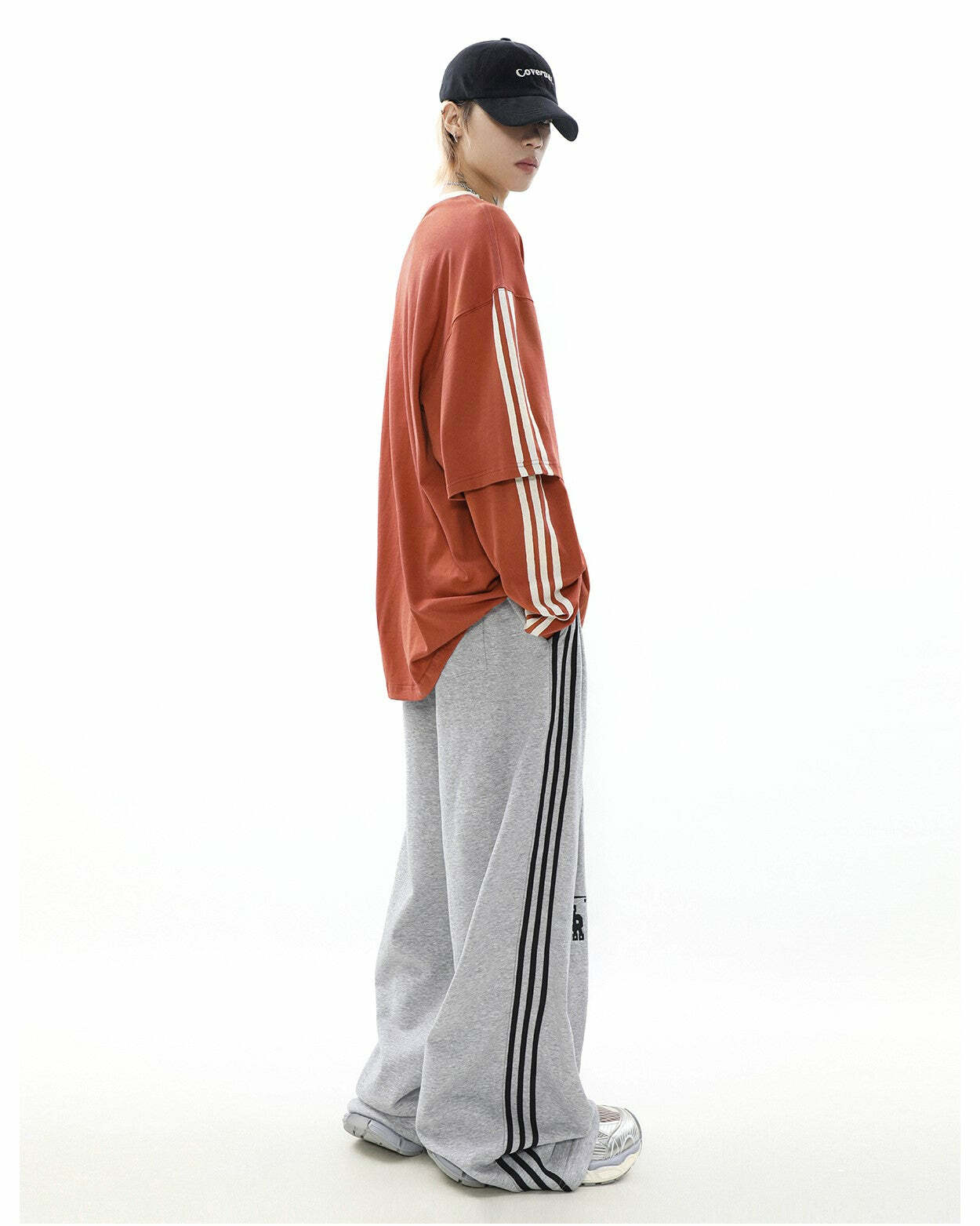 MRNEARLY All-Star Striped Layered Long Sleeve - Y2K Grunge 90s Fashion Retro Summer Outfit