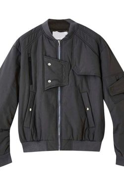 MRNEARLY Heavyweight Flight Jacket - Y2K Grunge, 90s Retro, Gothic, Summer & Party Outfits