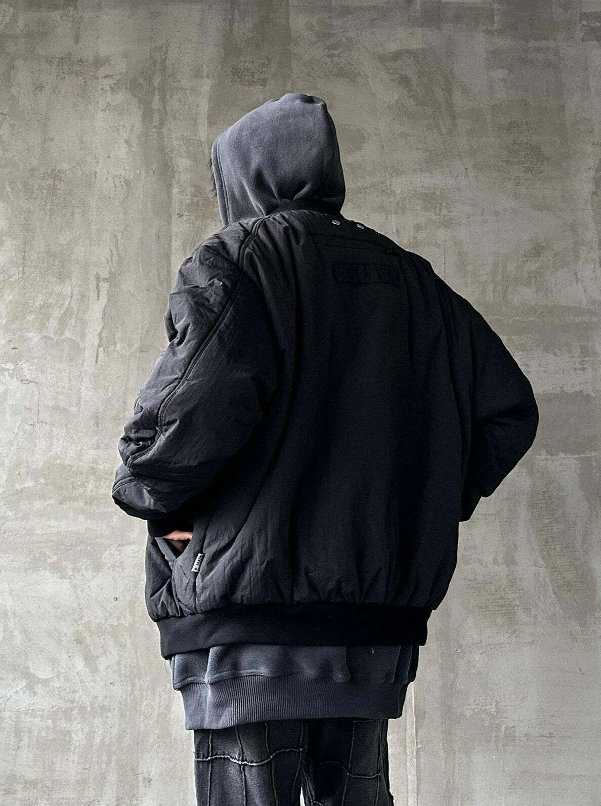 MRNEARLY Heavyweight Flight Jacket - Y2K Grunge, 90s Retro, Gothic, Summer & Party Outfits